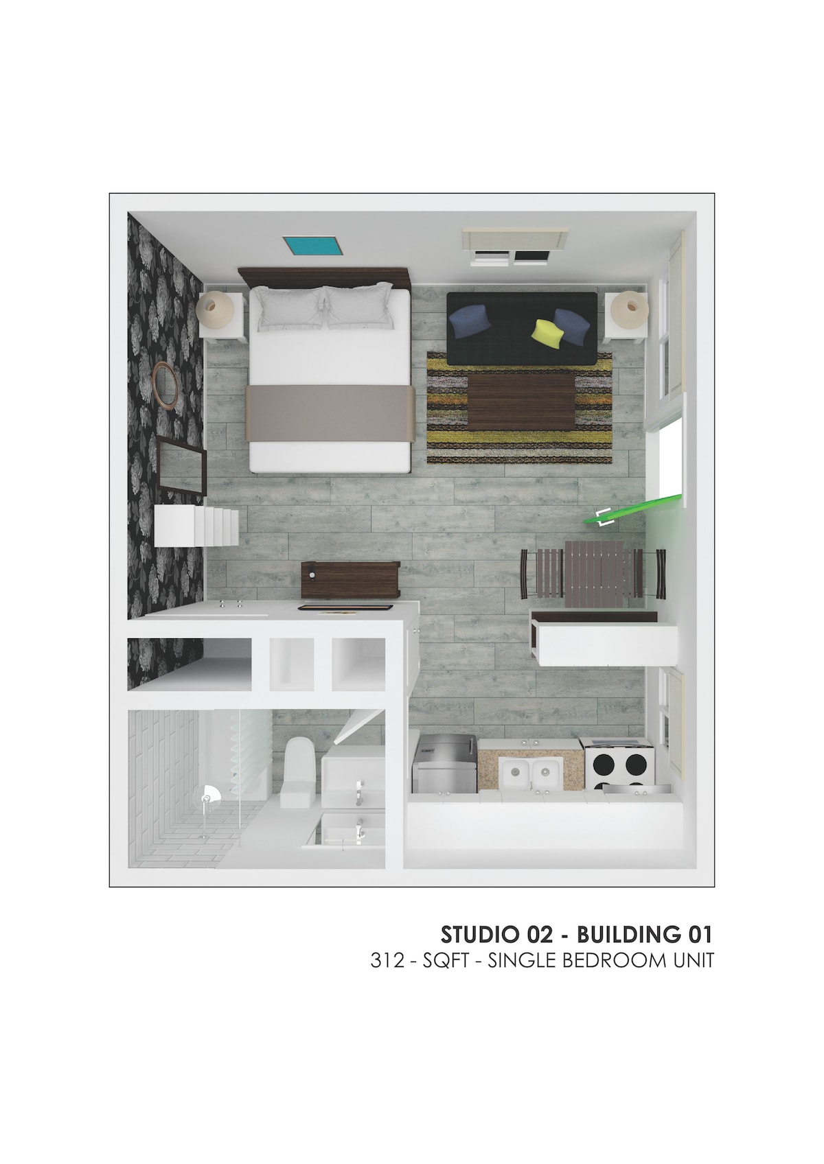 Apt. #2 Economical studio. photo 8